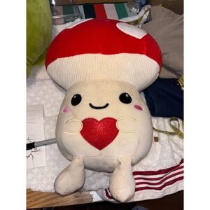 Smoochy Pals Plush Stuffed Toy Red Mushroom Heart Adorable Cute